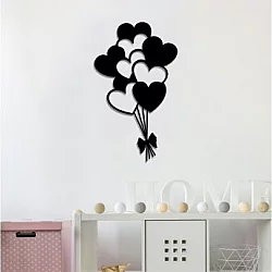 WALLXPERT Zidna dekoracija Balloons Black