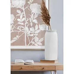 WALLXPERT Bela keramička vaza DKR0486