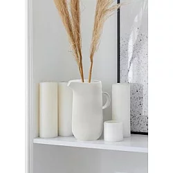 WALLXPERT Bela keramička vaza DKR0463