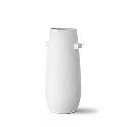 WALLXPERT Bela keramička vaza DKR0482