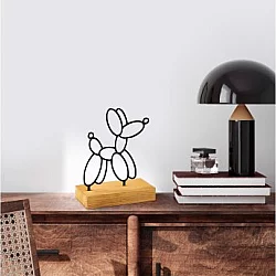 WALLXPERT Decorative Object figura Swell Black