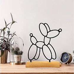 WALLXPERT Decorative Object figura Swell Black