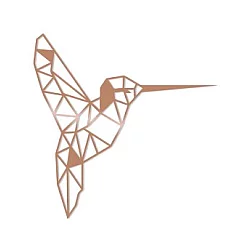 WALLXPERT Dekorativni metalni zidni dodatak Bırd Copper