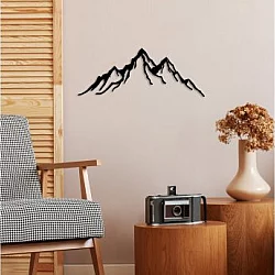 WALLXPERT Dekorativni metalni zidni dodatak Mountain 11