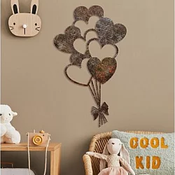 WALLXPERT Dekorativni metalni zidni dodatak Rusty Heart 1