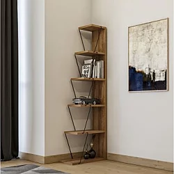 HANAH HOME Polica za knjige Tlos Pine