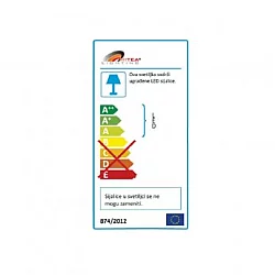 MITEA LED ugradna panel lampa 24W dnevno svetlo M24UK/W