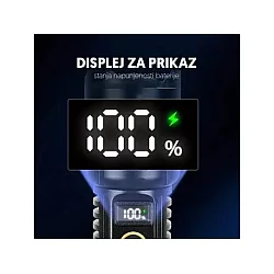 PROSTO Ručna LED lampa, WHITE LASER LED 1800mAh