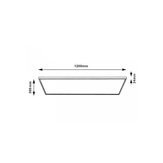 BBLINK LED panel 48W, promenljiva boja svetla, 300x1200