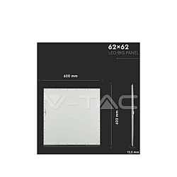 V-TAC 2162176 Led panel ugradni, 36W, 600×600, 4000k