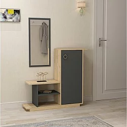 HANAH HOME Asia (cipelarnik + ogledalo)
