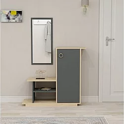 HANAH HOME Asia (cipelarnik + ogledalo)