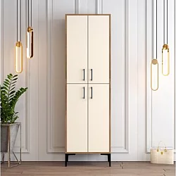 HANAH HOME Cipelarnik Berlin A Walnut Cream