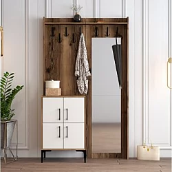 HANAH HOME Berlin BC Walnut White