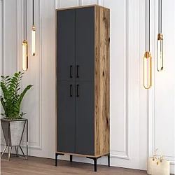 HANAH HOME Berlin A Walnut Anthracite