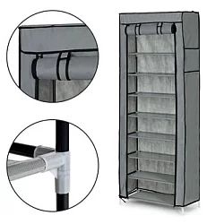 ModernHome Platneni cipelarnik sa policama (PJJSC003)