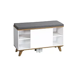 KESPER KSP15942 Cipelarnik sa jastukom za sedenje beli