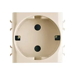 GEWISS GW11241 Socket 2M 2P + JP 16A Nemački Standard krem Bela
