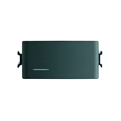 GEWISS GW12002 - Osvetljeni jednopolni prekidač sa difuzorom - 16AKS - 250V AC - Crni Satin - ChoruSmart