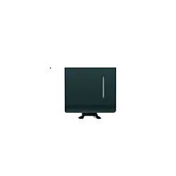 GEWISS GW12002 - Osvetljeni jednopolni prekidač sa difuzorom - 16AKS - 250V AC - Crni Satin - ChoruSmart