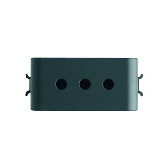GEWISS GW12201 - Italijanska standardna utičnica 250V AC - 2P+E 10A - Satin Black - ChoruSmart