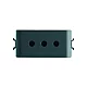 GEWISS GW12201 - Italijanska standardna utičnica 250V AC - 2P+E 10A - Satin Black - ChoruSmart