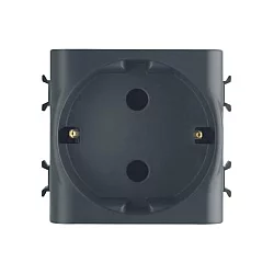 GEWISS GW12241 Socket 2M 2P + PE 16A Nemački standard Crna