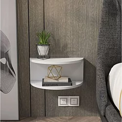 HANAH HOME Noćni ormarić Bella White