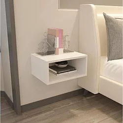 HANAH HOME Noćni ormarić Dora White