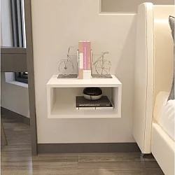 HANAH HOME Noćni ormarić Dora White