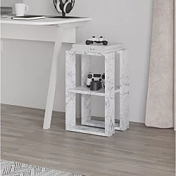 HANAH HOME Noćni ormarić Lonie Carrara Marble