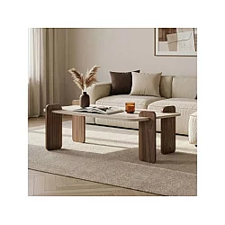 HANAH HOME Sto za dnevnu sobu Renard Travertine Venezia Walnut