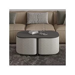 HANAH HOME Sto za dnevnu sobu Twin Anthracite