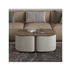 HANAH HOME Sto za dnevnu sobu Twin Antique Walnut