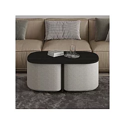 HANAH HOME Sto za dnevnu sobu Twin Black