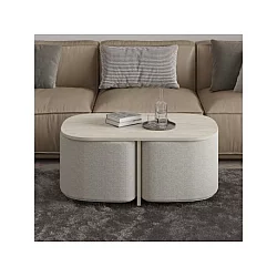 HANAH HOME Sto za dnevnu sobu Twin Travertine