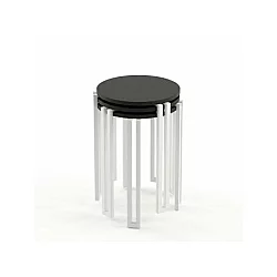 HANAH HOME Set 3 stočića Palma Black White