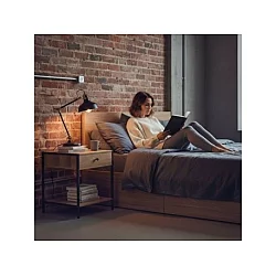 ModernHome Noćni stočić sa fiokom i policom, loft stil