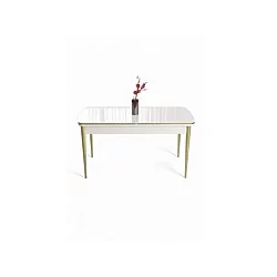 HANAH HOME Trpezarijski sto Nira White Gold OUTLET