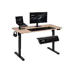 ModernHome Elektricni radni sto 140* 60 cm sa podesivom visinom 72-118 cm, svetli hrast - ModernHome