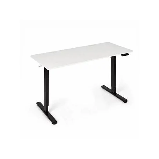 ModernHome Elektricni radni sto 140*60 cm sa podesivom visinom 72-118 cm, bela radna ploca - ModernHome