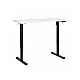 ModernHome Elektricni radni sto 140*60 cm sa podesivom visinom 72-118 cm, bela radna ploca - ModernHome