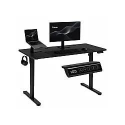 ModernHome Elektricni radni sto 140*60 cm sa podesivom visinom 72-118 cm, crni - ModernHome