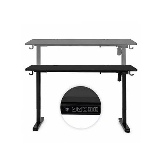 ModernHome Elektricni radni sto 140*60 cm sa podesivom visinom 72-118 cm, crni - ModernHome