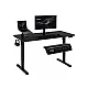ModernHome Elektricni radni sto 140*60 cm sa podesivom visinom 72-118 cm, crni - ModernHome