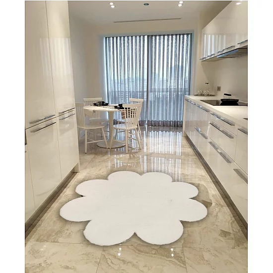 Conceptum Hypnose Tepih staza (80x80) Daisy Plush White