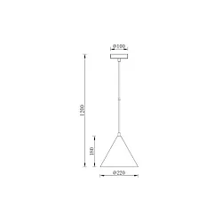 BRAYTRON Siva visilica 1xE27 BV05-00062