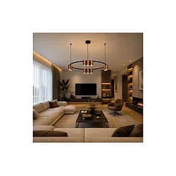HOME LIGHT Talia 91 Visilica Coffee/Crna