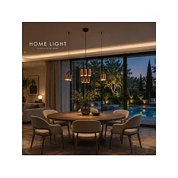 HOME LIGHT Talia 91 Visilica Coffee/Crna