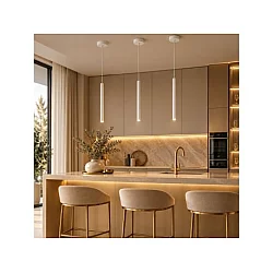 LUME Aria 64 LED visilica bela